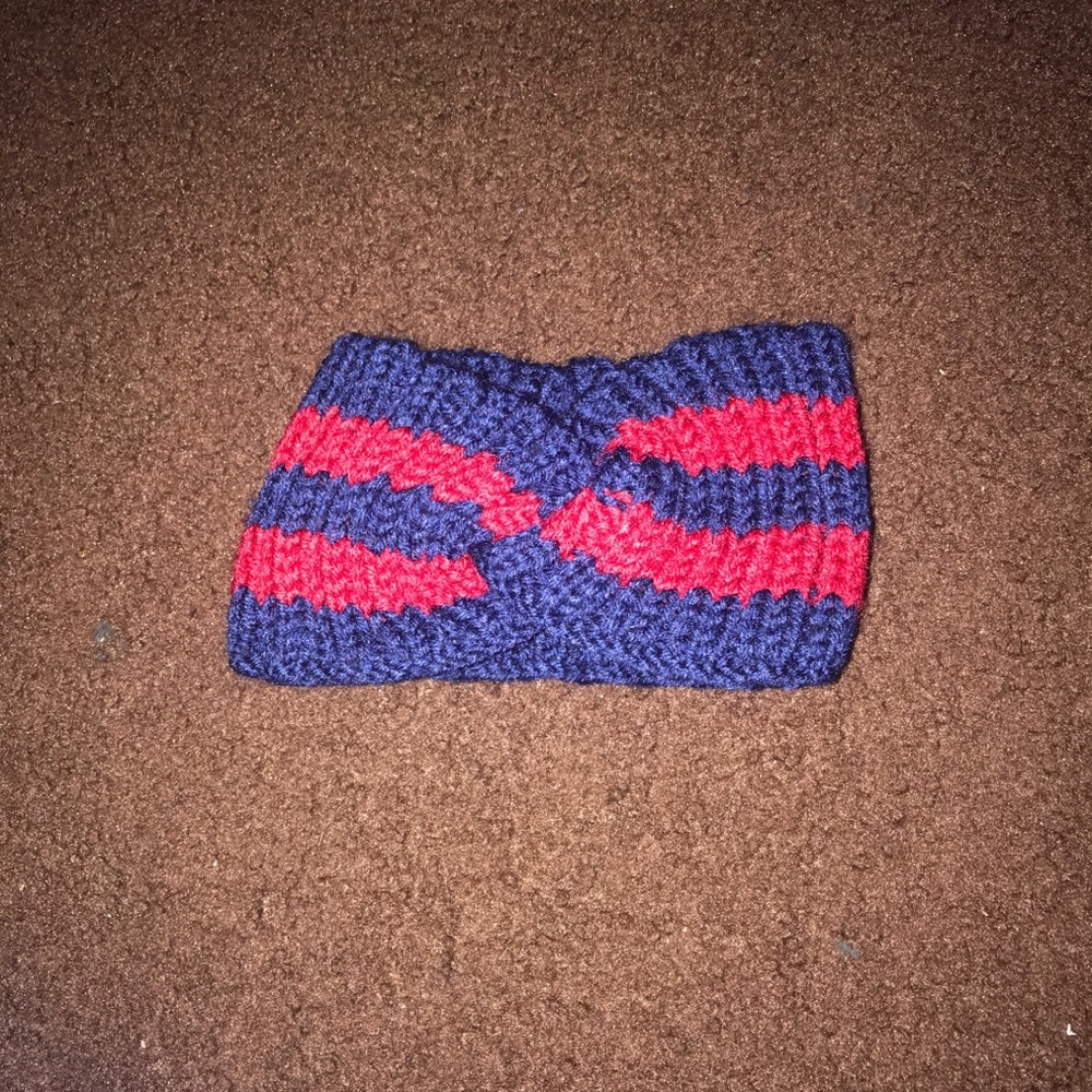 Blue and Red Headband